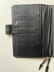 RARE Hobonichi 2008 A6 Black Leather Cover EUC! W/ New Hobo A6 Grid Notebook