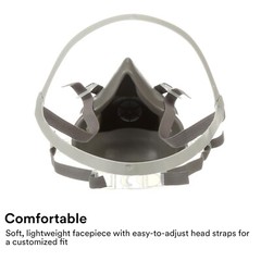 6200 Half Facepiece Respirator Mask Dust Medium with 60926 Organic Vapor Filter