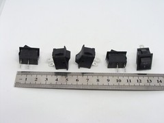 5 Pcs Pack Lot KCD 101 6A 250V AC 10A 125V 2 Pins 2 Position Power Button Switch