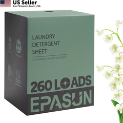 Laundry Detergent Sheets 260 Loads, Fresh Scent, 1 Count (Pack of 260)
