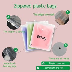 50-400 pcs 10″x12.5″ Frosted Zipper Clothing Bag Polyjacket/Polymailer UL ebay