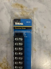 Ideal 89-312 Terminal Strip, 12-Pole, 22-14 AWG