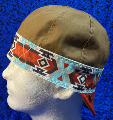 NWOT Welding Nation men’s 8-panel tan cotton duck canvas fitted cap 7 1/8 (23″)