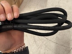 8′ Power Cord: 14 AWG Wire Size, Bare Leads, 15 A, Rubber SJO, NEMA 5-15P E3603