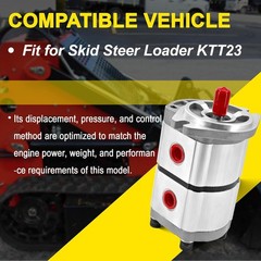 New Two-Section Hydraulic Gear Pump PGP51088G3LP For Skid Steer Loader KTT23 AGT