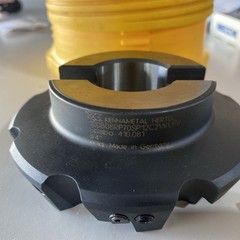 Kennametal 4” Dia Indexable Facemill # 100B08RP70SP12C2WUFP w/ 9 inserts