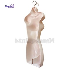 MALE & FEMALE TORSO DRESS FORM MANNEQUIN SET – FLESH with HANGERS