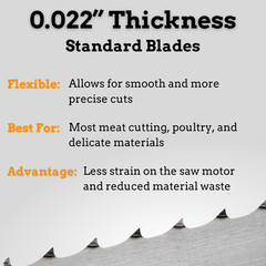 Band Saw Blade Bone-In 65” 4tpi X 5/8 X .022 (4-Pack)