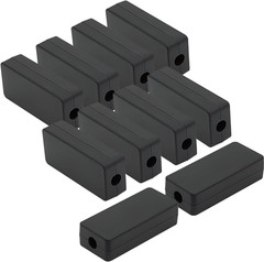 5 Pieces Plastic Project Boxes Junction Case for Electronic Project, Black 3.1 X
