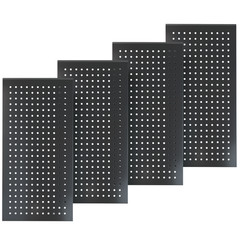 4 Pack Metal Pegboard Panels 24″ x 12″ Heavy Duty Steel Pegboard Wall Organizer