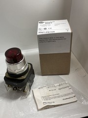 ALLEN BRADLEY 800T-PB16R PUSHBUTTON RED 1NO/1NC XFMR ILLUMINATED SER T NIB
