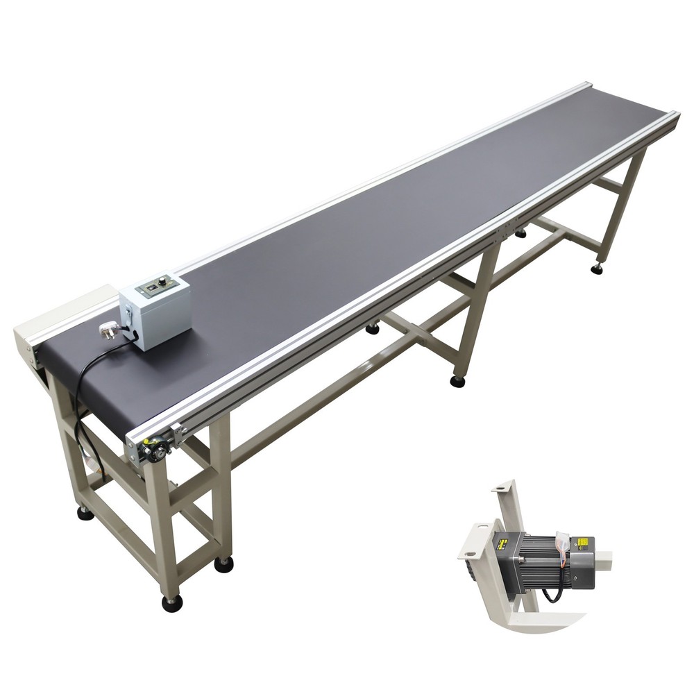 Industrial PVC Conveyor Belt 9.84 ft Length 19.6″ Belt Width Loading 55LBS(25KG)