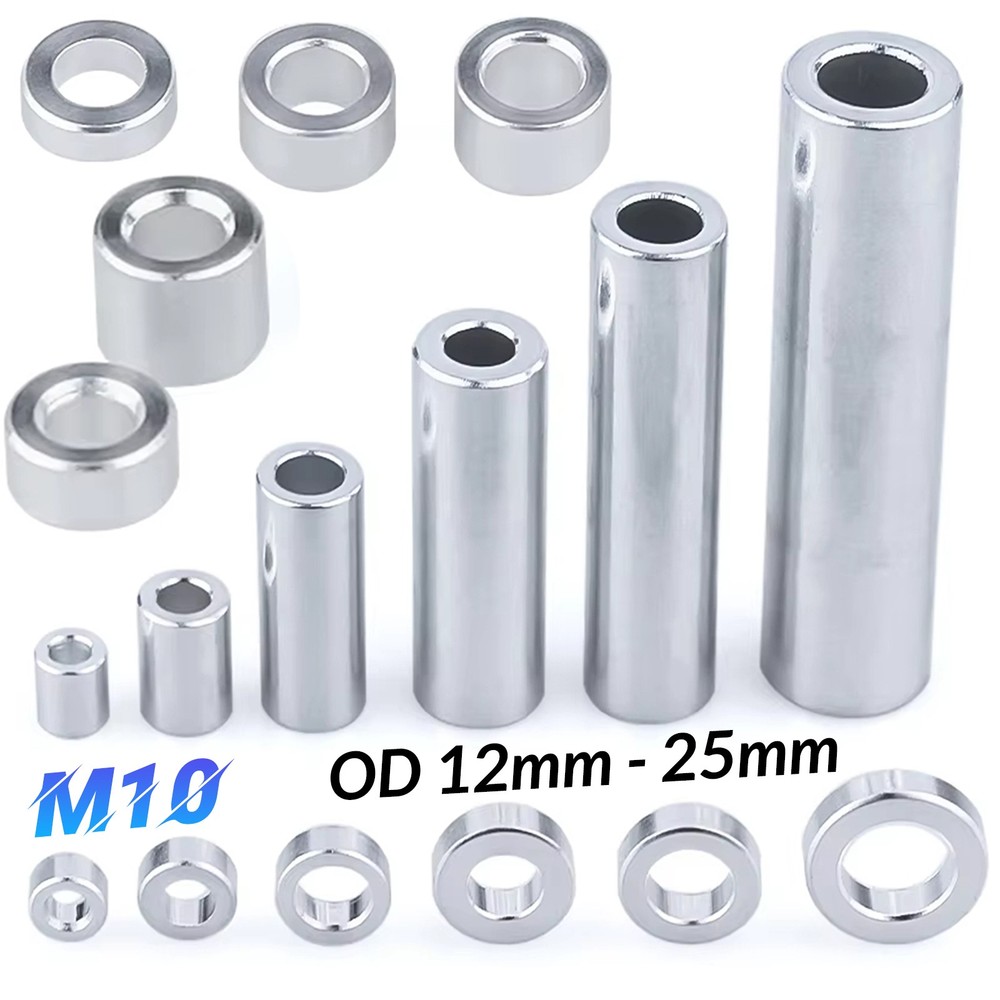 Aluminium Standoff Spacers M10(10 mm) Round Spacer Multi-Packs 12-26 mm OD