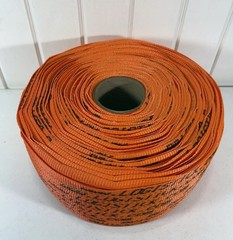 Heavy Duty 3/4 in x 1650 ft Bulk Roll Woven Poly Cord Strapping Orange Polywoven