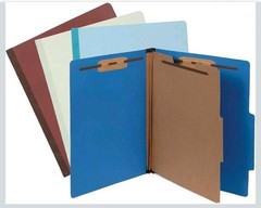Blue Summit Supplies 12 Pressboard Folders With Fasteners Assorted Colors