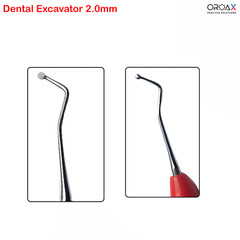 Dental Spoon Excavator 2mm Silicone Handle Carious Removal & Restorative Tools