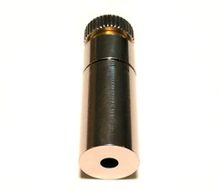 Laser Diode Housing w/ G-2 Lens – 9mm / TO-5 – 12mm x 30mm – SOLID BACK M9x0.5mm