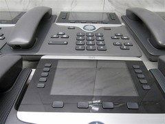 Lot of 6 CISCO CP-8851-K9 VoIP Color LCD Display Phone w/ Handsets & Base!