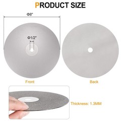 Arbor 8″ x 1/2″ Diamond Flat Lap Disc SET 320-3000 Grit Abrasive Wheel