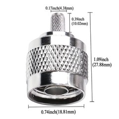 TUOLNK N Type Crimp Connector N Male Plug Adapter for RG58 RG142 50Ohm Low Lo…