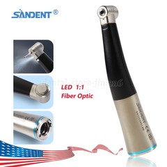 Dental 1:1 Fiber Optic Contra Angle Internal Spray / Diamond Polishing Wheels US