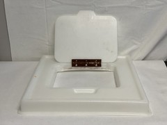 Reusable Biohazard Waste 4-Wheel Dolly Hamper Set Lid & Base for 18×18” Boxes