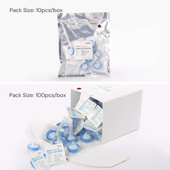 10 Pcs/Pk Sterile Syringe Filter Double-Layer Hydrophilic PVDF Membrane 0.2Μm La