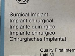 GRACE MEDICAL Surgical 600 Exp.2028-06 (*T31)