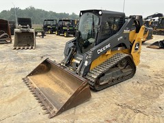 2020 John Deere 317G Skid Steer Track Loader Crawler A/C Cab Aux Hyd Q/C bidadoo