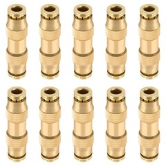5/32″ Quick Push to Connect Fittings Brass Union Straight Joint DOT Approved …