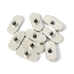 20 Packs 1/4″-20 Centered Hole Sliding T-Nuts for 10 Series T Track Extrusions,