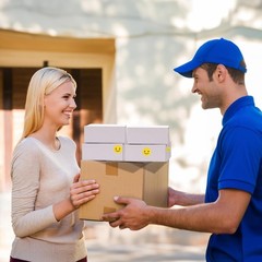 Set of 50 White Corrugated Shipping Boxes for Packing and Mailing Small Items