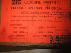 Case Lockplate Linkage Kit 1825 1818 1835c 1845c 120922A1 23 24 25 1840 Loader
