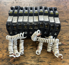 10 New Circuit Breakers Square D QOB120CAFI 20 Amp 1 Pole AFCI FOR BOLT ON PANEL