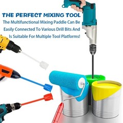 16 Pcs Epoxy Resin Mixer Paddles, Reusable Plastic Mixing Paddle Paint Stirre…