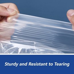 WEPOLY – 18″ x 24″ (100 Count) Self Seal Clear Poly Bags with Suffocation War…