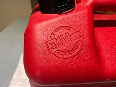 Blitz Pre-Ban 2 Gallon 8oz Easy Pour Self-Venting Gas Can MODEL # 50810 Free Sh