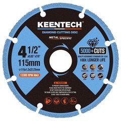 4 1/2 x 7/8 Inch Diamond Cut Off Wheel for Metal Cutting, Compatible with Ang…
