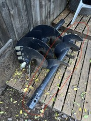 12inch Diameter 48inch Length Wolverine Auger Bit for SkidSteer 2inch Hex Drive