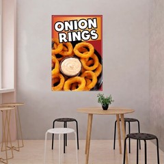 Onion Rings Decal Window Sticker Truck Concession Vinyl Restaurant Sign
