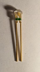 Rare Historic Western Electric LED s Collectible, Heavy GOLD leads NOS Round 3mm