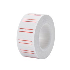 20 Rolls Price Labels Gun Paper Tag Sticker for MX-5500 Labeller White Red Line