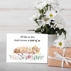 Lovarywow Pet Sympathy Cards Set – 24 Pack 5.9 x 7.9 inches, White