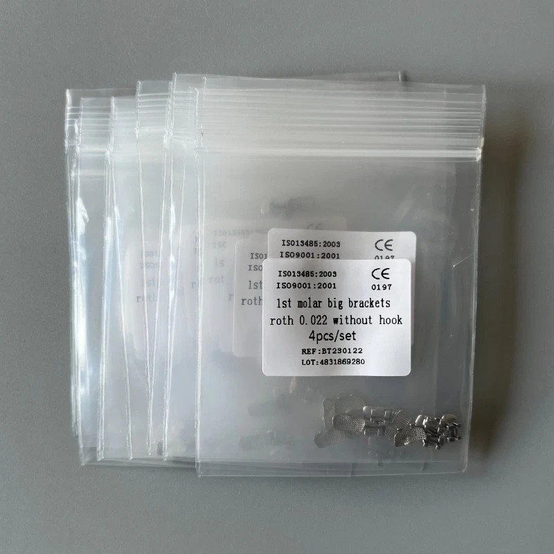 20 Sets Dental 1st Brackets Molar Wide Big Bracket Orthodontic Roth 022 Hooks