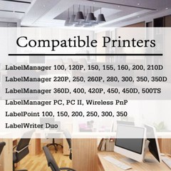 10 Pack 45013 Label Tape Compatible for Dymo Label Point 100 150 200 250 300 350