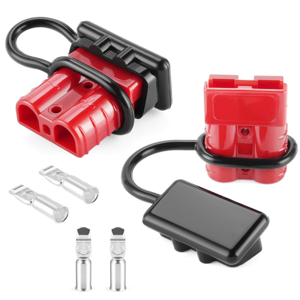JUSTTOP Connector 2PCS,50Amp 12V to 36V Battery Quick Connect/Disconnect Conn…