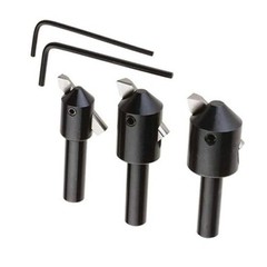 Set of 3 PCS Fly Cutter for Metal Facing On Milling Lathe HSS Bit tools