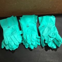 (12 PAIRS) MAPA PROFESSIONAL, STANSOLV NITRILE GLOVES SIZE, 10-10-1/2, FREE SHIP