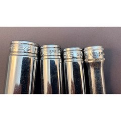 Snap-on 1/2 Drive Deep Socket Set 4pc 3/4 11/16 1/2 10mm 6-Point SFS24 SFSM10