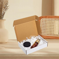 Shipping Boxes 9X6X2″ 25 Pack – White Corrugated Cardboard Mailing Box for Small